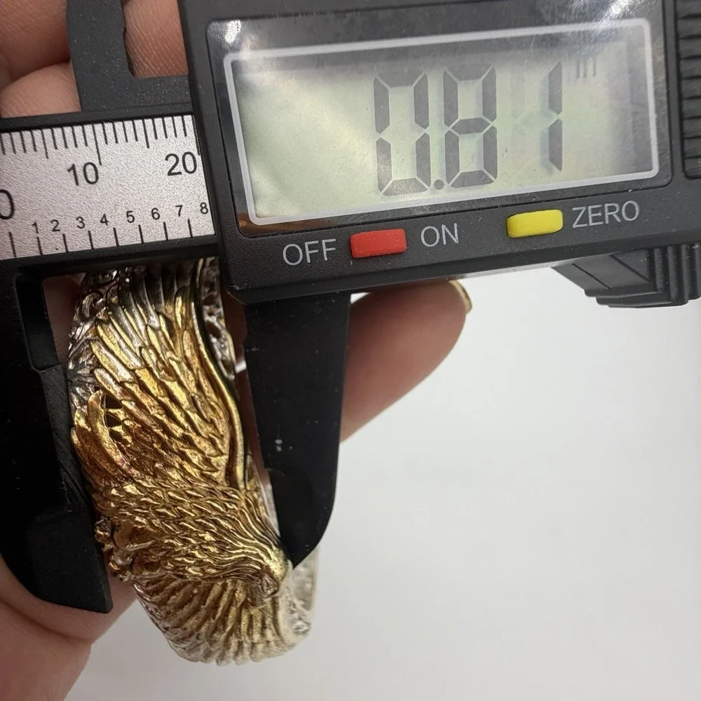 Bali Legacy Sterling Silver Eagle Cuff Bracelet 22K Gold‎ Vermeil